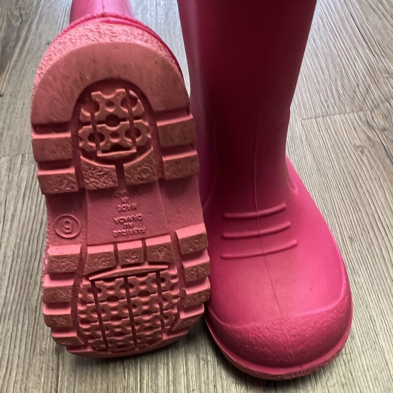 Pink Rain Boots, Pink, Size: 6T
