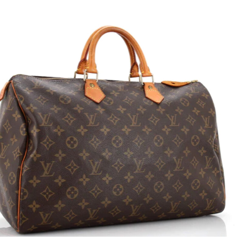 Louis Vuitton Speedy 40, Handbag
Brown Monogram , Size: 16x9x9H
Vintage  Made in France
Authenticated
Normal Wear and Tear