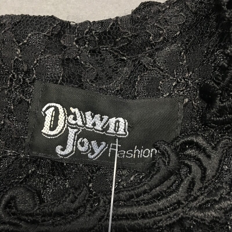 Down Joy  Fashion Lace Dr, Black, Size: Medium