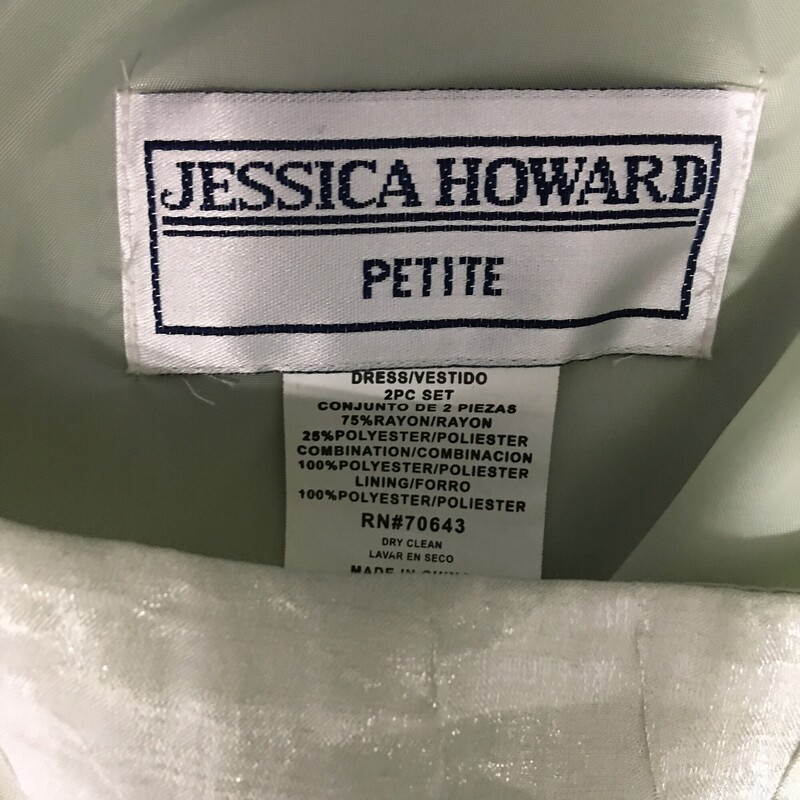 Jessica Howard 2 Pic Set, Sage Gre, Size: 8 Petite