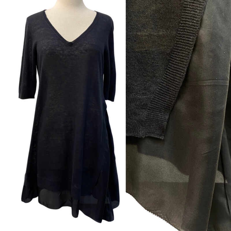 Eileen Fisher Linen & Silk Tunic
Charcoal
Asymmetric Hem
Size: Small