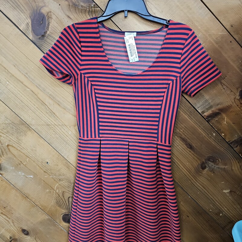 J CREW DRESS STRIPE, RED, Size: 4