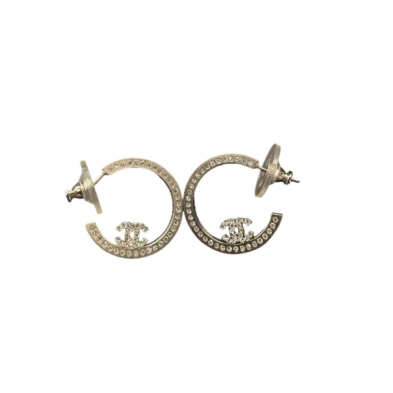 Chanel Silver Crystal