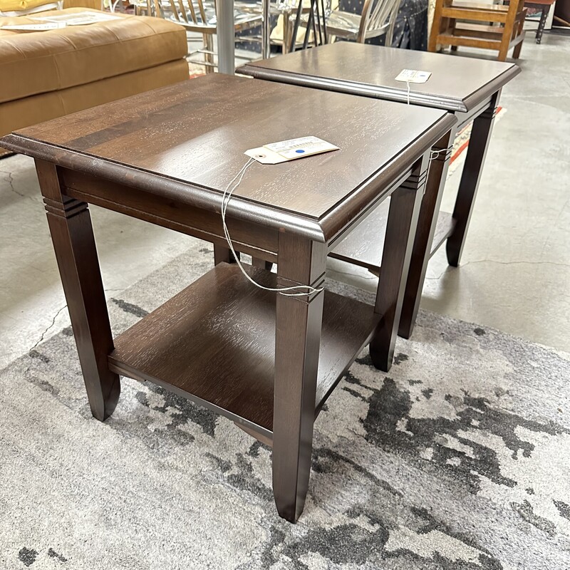 Wood Side Table, Espresso
Size: 20x20x23