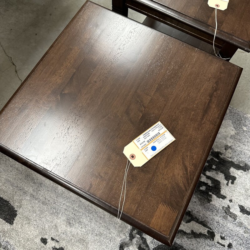 Wood Side Table, Espresso
Size: 20x20x23