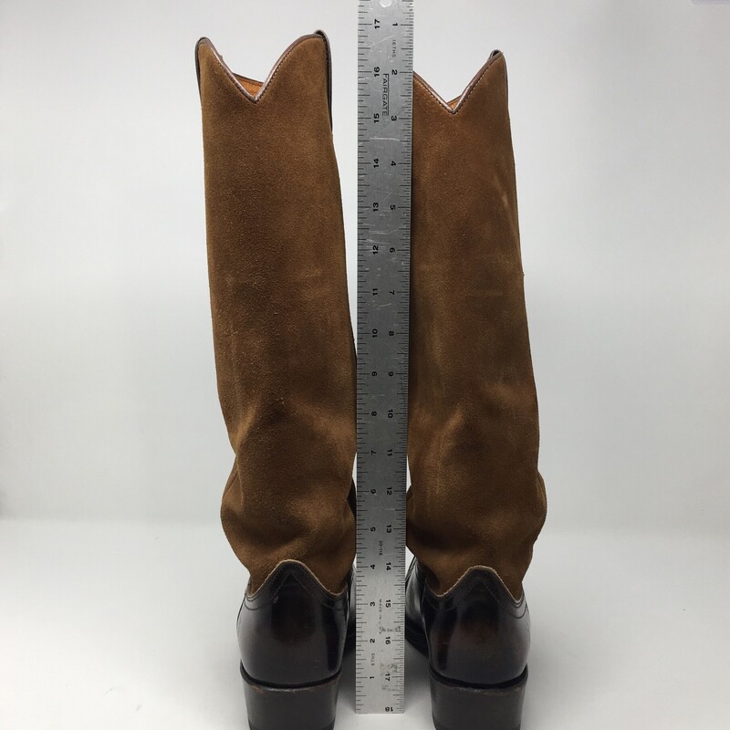 102-333 Frye, Brown, Size: 7<br />
brown leather and suede boots
