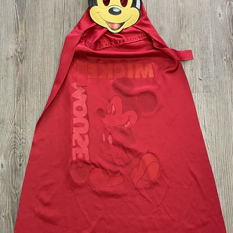 Mickey Cape, Red, Size: 4-6Y