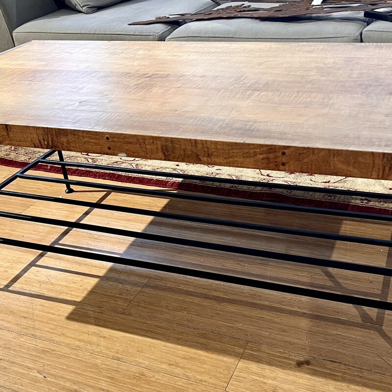 Rustic Coffee Table, AS IS,
Size: 48x24x19