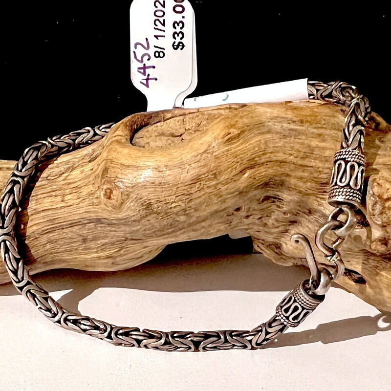 Sterling puzzle chaine bracelet