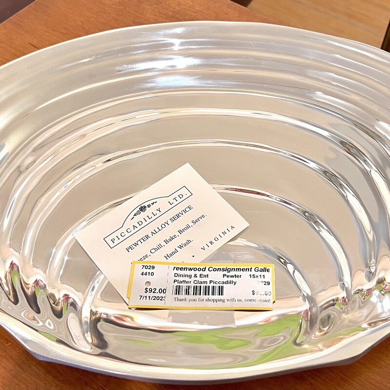 Piccadilly Pewter Platter
Size: 15x11
