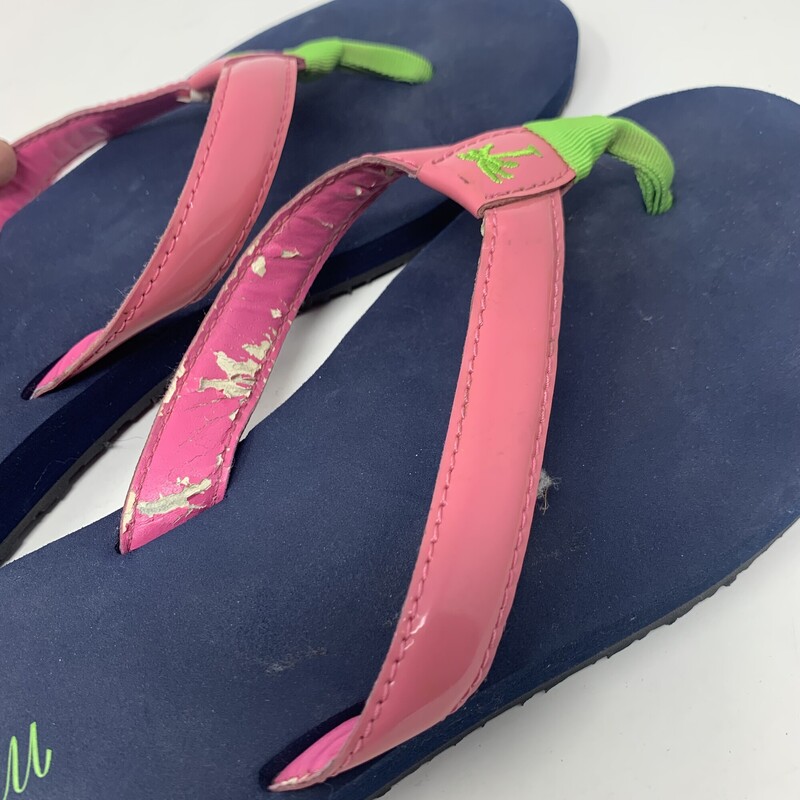 114-126 Margaritaville, Blue, Size: L
green pink and blue foam flip flops -