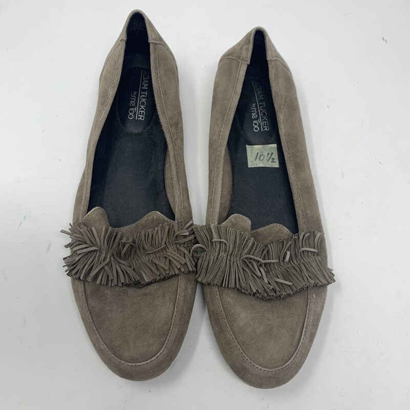 114-125 Adam Tucker, Brown, Size: 10<br />
brown/grey mocassin style flats -