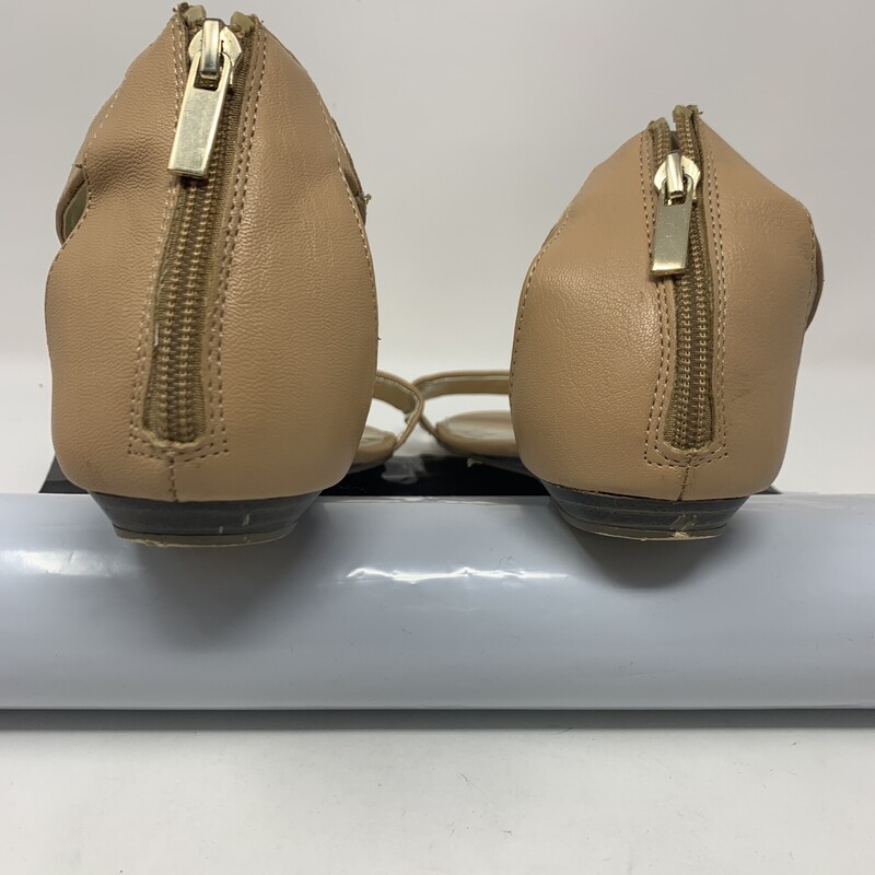 105-310 Express, Pink, Size: 8<br />
blush pink and gold flat sandals n/a  good condition