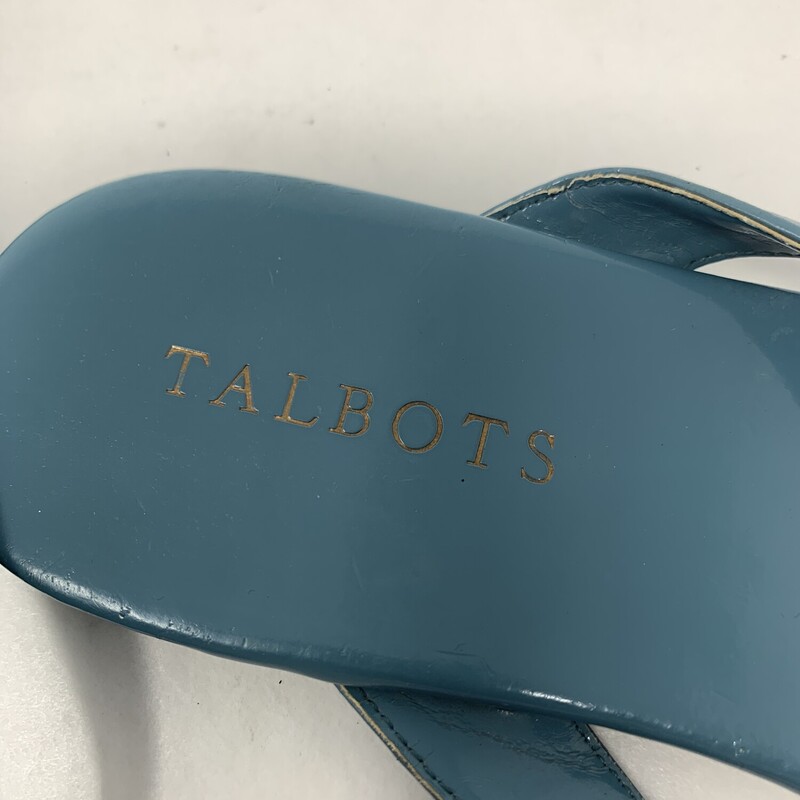 105-306 Talbots, Blue, Size: X
blue flip flops with bow n/a  good condition