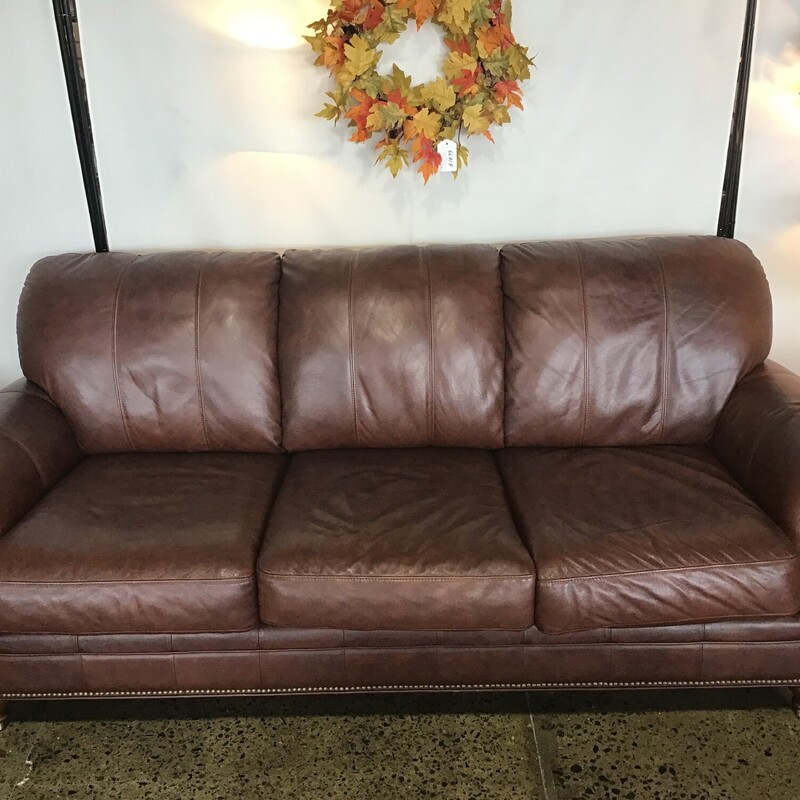Ethan Allen Brown Leather
