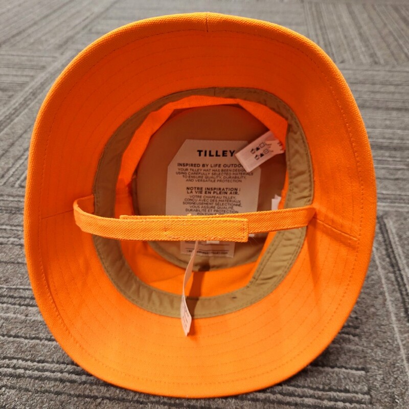 Brand New $99 Bucket Hat, Orange, Size: Medium