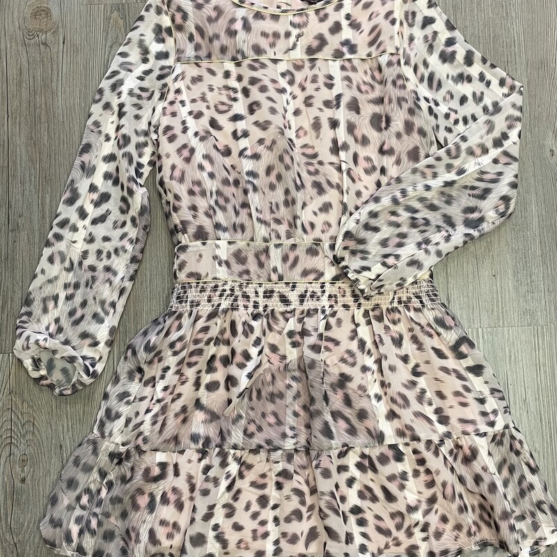 Imoga LS Dress, Leopard, Size: 12Y