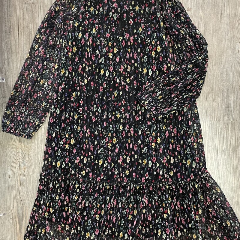 Zara Pleated Dress, Floral, Size: 13-14Y
