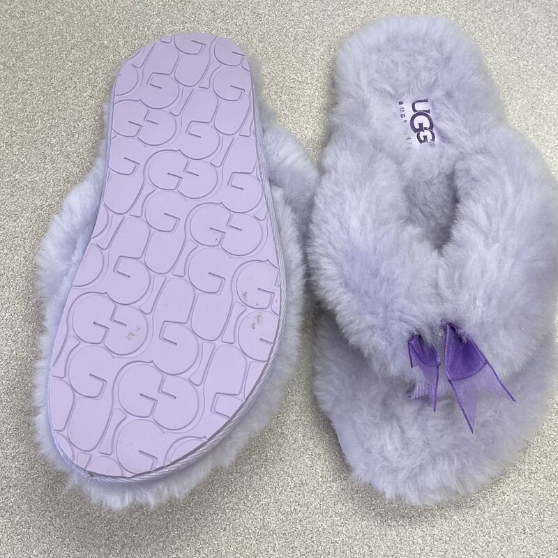 Ugg Slippers, Purple, Size: 11Y