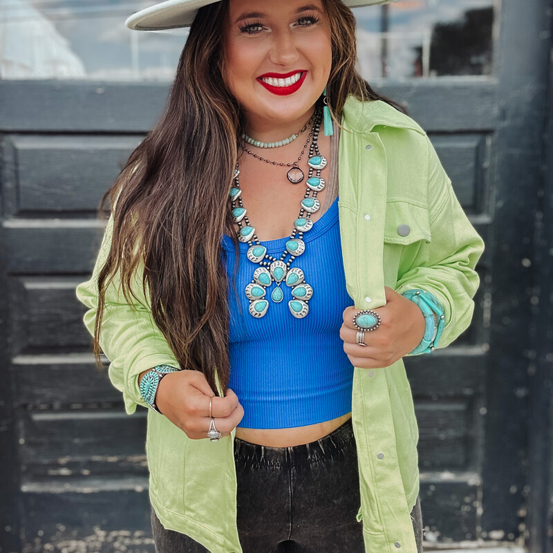 The STAR of the show! This jacket is perfect to stand out in any crowd! Snag this for your favorite concert, dinner, or wear it just to the grocery store just because you're that fabulous!<br />
Available in sizes S, M, and L! Check out the sister listing 'Bling Fringe Jacket' in Black.<br />
Madison is wearing a size Large.