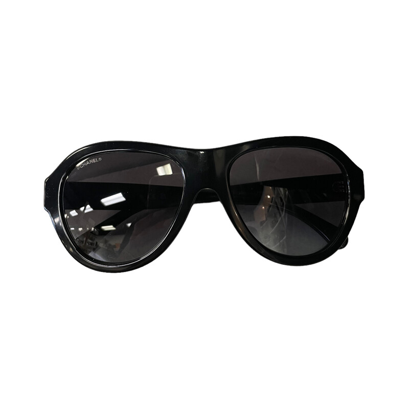 Chanel Acetate Strass Pilot Sunglasses