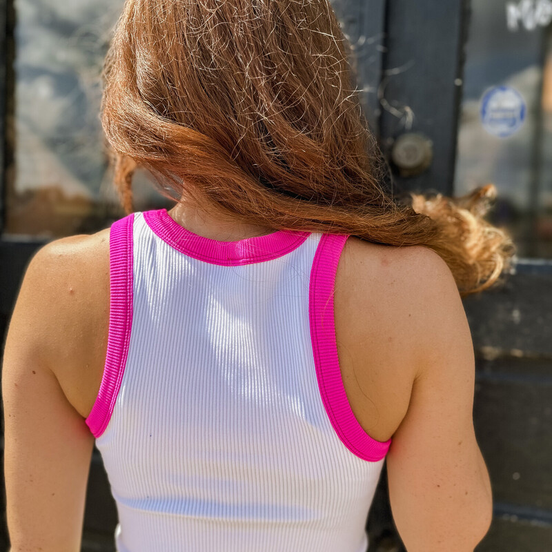 These versatile bralettes are fabulous for throwing with athletic shorts/leggings, or under a tshirt for a casual look. You can also throw them under a dress or blouse and dress up your outfit!<br />
Available Colors include: Orange/Pink and Pink/White<br />
<br />
ONESIZE fits most. Which seems true in this case. See photos to see our Anna (usually a size XS/S) and our Madison (usually a size L/XL/2X) both in the same top.