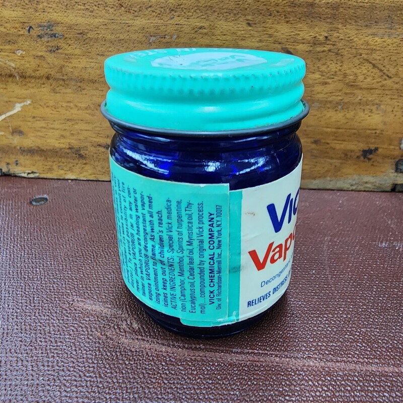 Vics Vaporub, Cobalt, Size: W/Lid