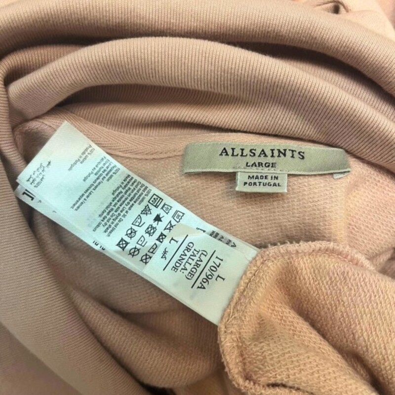 All Saints Brooke Sweatshirt<br />
100% Cotton<br />
Blush<br />
Size: Large<br />
Retail $178