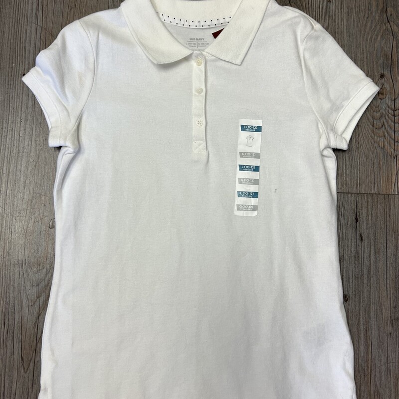 Old Navy SL Golf Shirt, White, Size: 10-12Y
NEW WITH TAGS