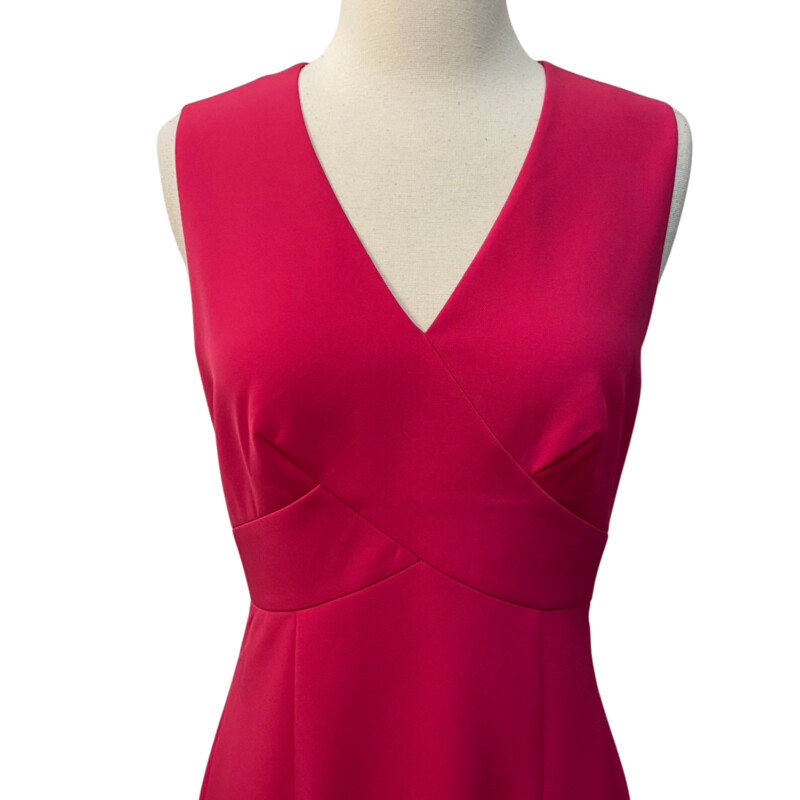New Ted Baker Dress<br />
Wrap Detail Midi Dress<br />
Color:  Happy Pink<br />
 Size: 6