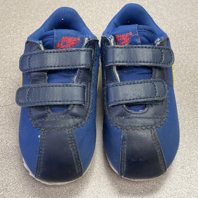 Nike Velcro Shoes, Blue, Size: 5.5T
