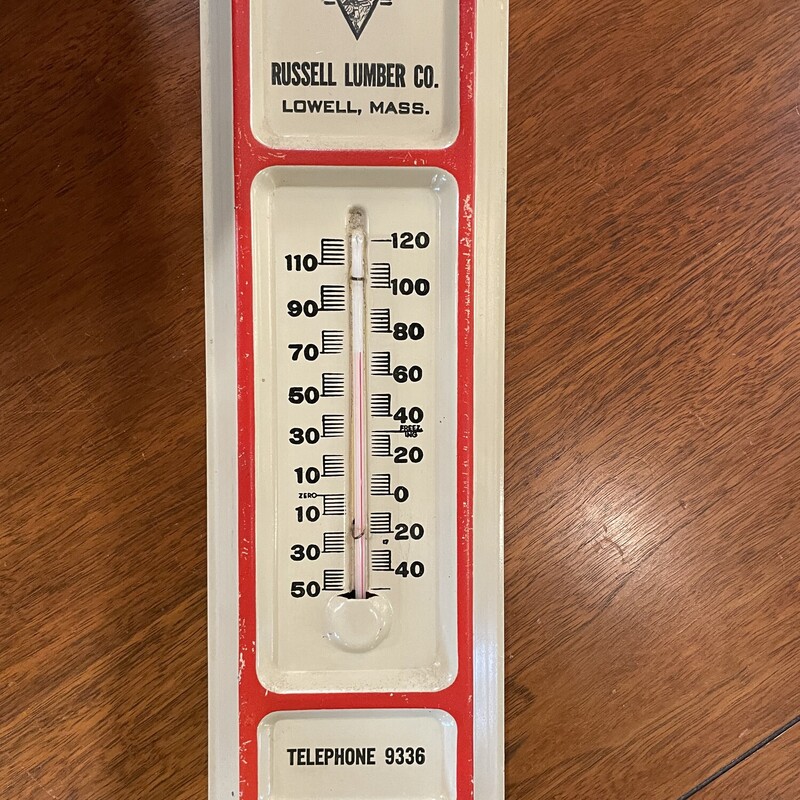 Metal Lowell Thermometer