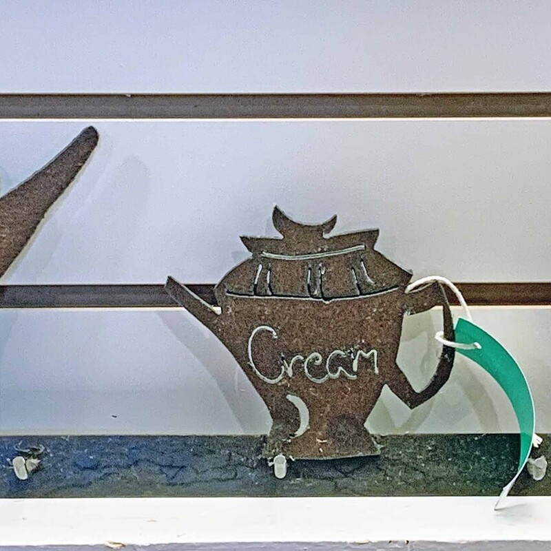 Iron Coffee Tea Wall Rack