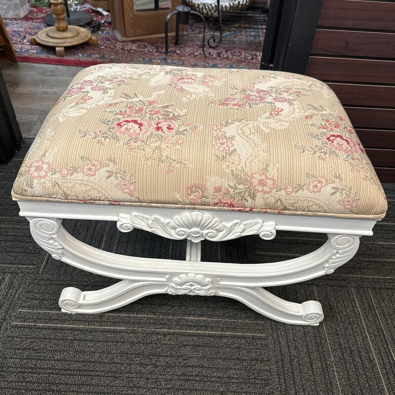 Decorative Bench. 18 in. tall. 26 in. wide. 18 in. deep.