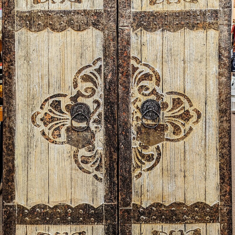 Antique Wood Doors Canvas