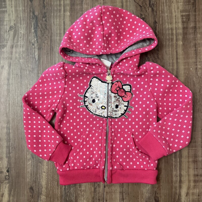 Hello Kitty Pink Zip Up, Pink, Size: Toddler 2t