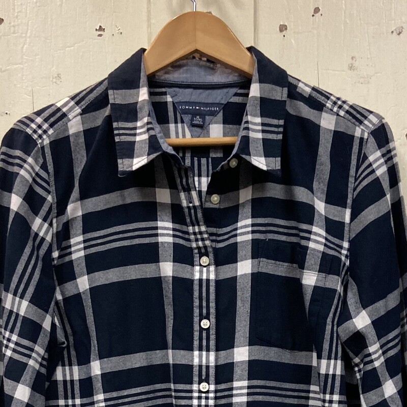 Blu/wht Flannel Shirt
