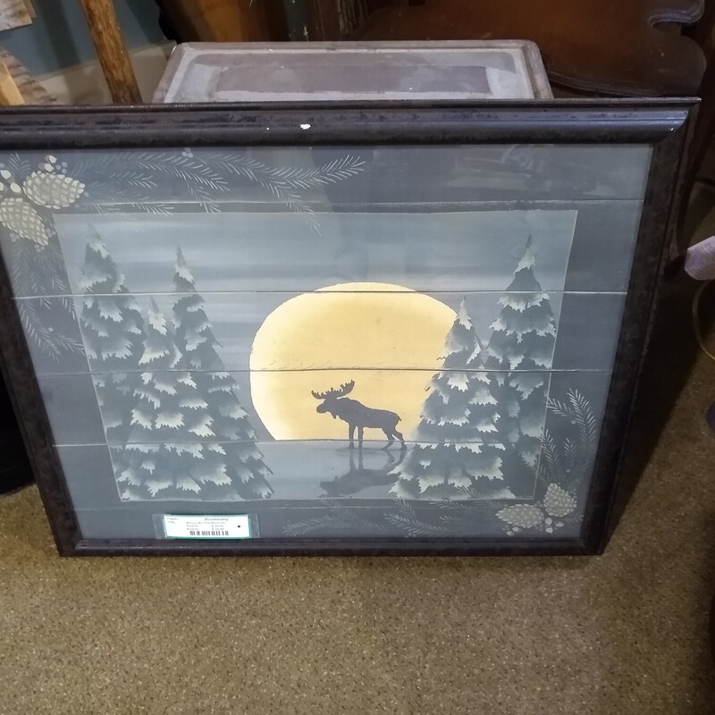 Moose By The Moon Pic