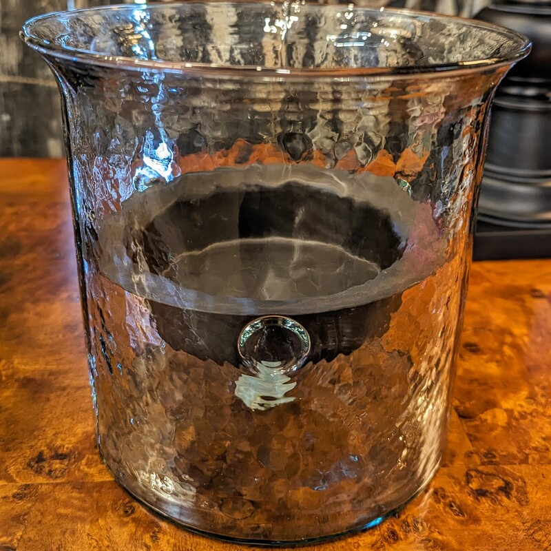 Pottery Barn Hurricane Glass Candleholder
Green Glass Brown   Size: 7.5 x 7H