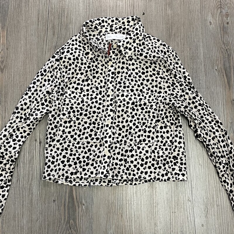 Zara Shirt, Beige/bl, Size: 9Y