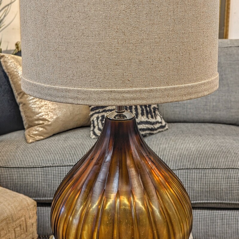 Wildwood Fluted Glass Lamp
Gold Size: 16 x 26.5 H