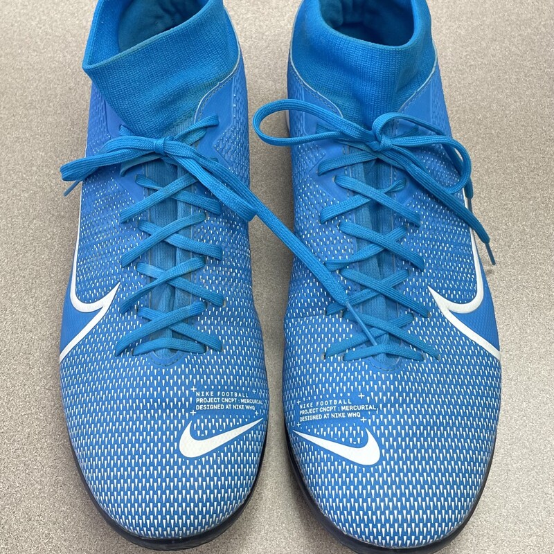 Nike Merc Soccer Cleats, Blue, Size: 9Y MENS