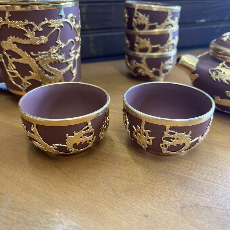 Clay Chinese Tea Set, None, Size: Misc