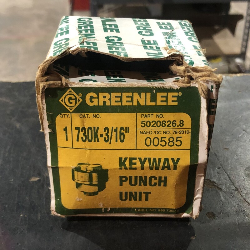 Greenlee 730K-3/16 Keyway Punch Unit.