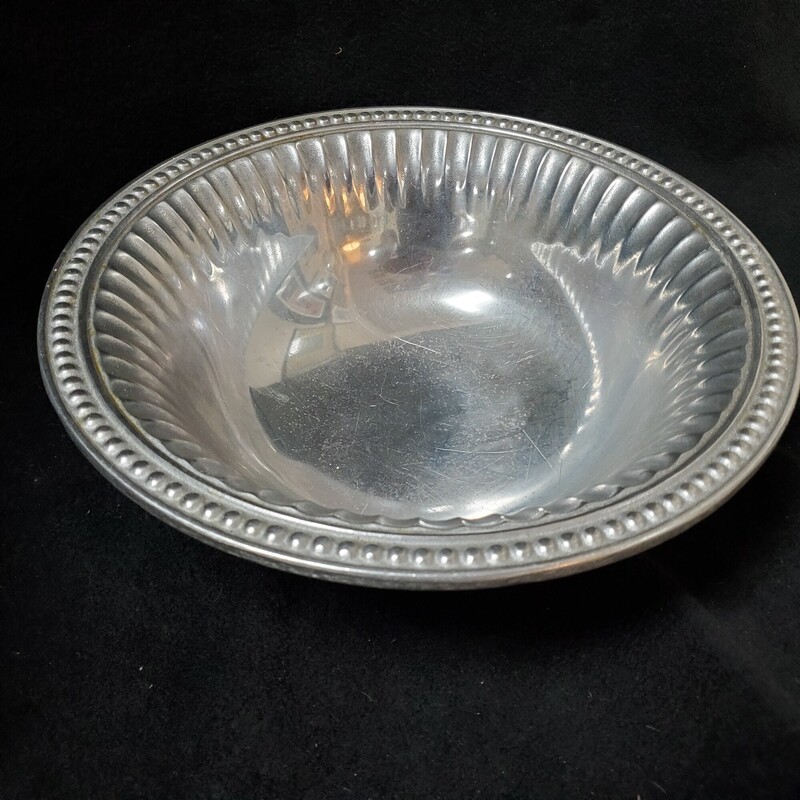 Wilton Armetale Pewter Bowl + Tray, Pewter, Size: 2pc