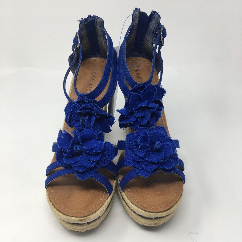 120-061 Nine West, Blue, Size: 7
wedge heels w/ blue flowers x