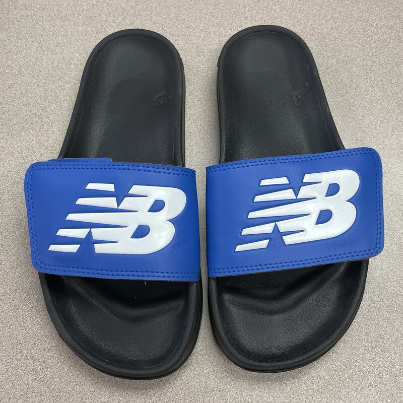 New Balance Slides, Blue, Size: 4Y