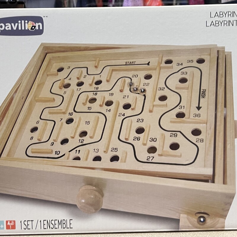 Labyrinth Pavilion Game, Wooden, Size: 6Y+
pre-owned