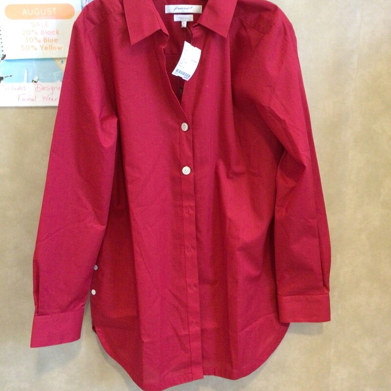 Foxcroft, Red, Size: 8