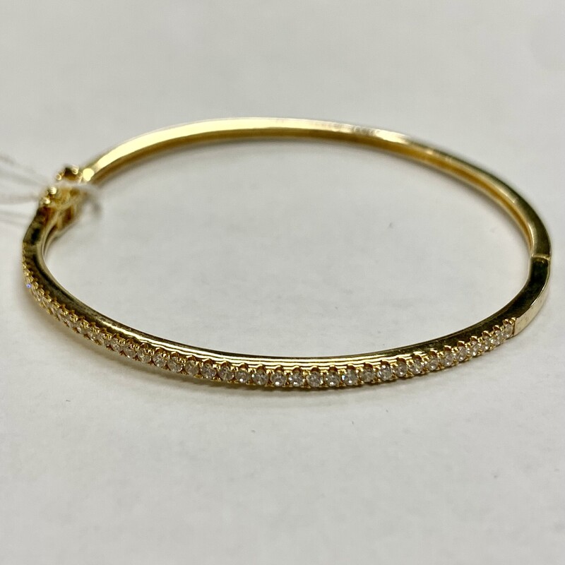 925 Bracelet W/ Stones, Gold, Size: O/S
